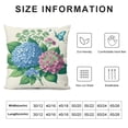 thumbnail image 5 of COMIO Blue Hydrangea Pillow Covers Spring Summer Floral Throw Pillows Cover Flowers and Butterflies Pillowcase for Couch Sofa Living Room Patio White, 5 of 5
