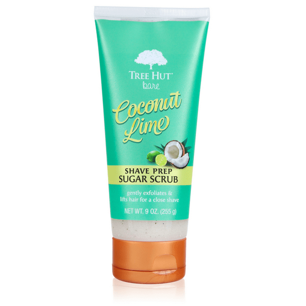 Tree Hut Bare Coconut Lime Exfoliating Shave Prep Scrub 9 oz.
