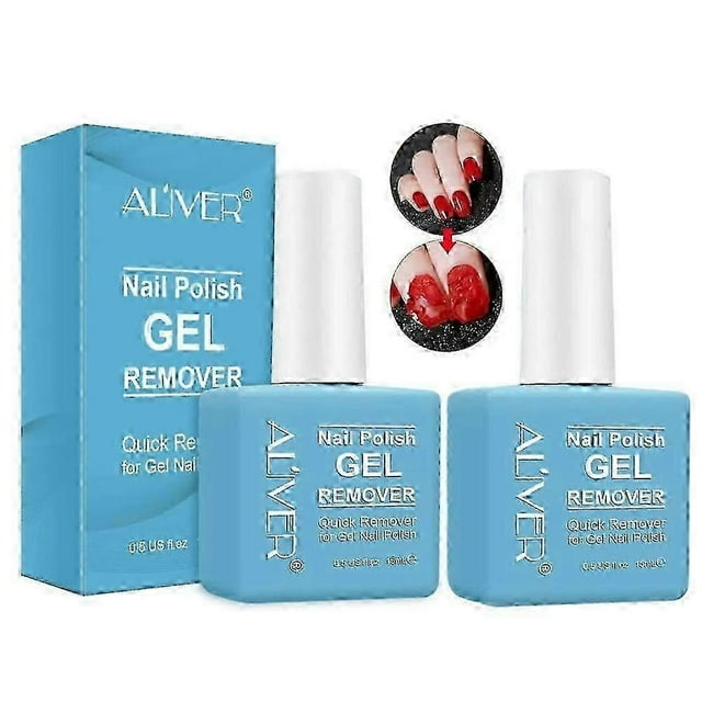 Suitable for 2PCS Aliver Gel Nail Polish Remover 15ml Magic Quick Burst