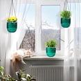 thumbnail image 4 of Bexikou 3 Pcs Self Watering Hanging Planters Indoor,4.5'' Hanging Flower Pots Hanging Baskets Outdoor Hanging Plant Pot with Chains Drainage Holes for Garden Home, 4 of 7