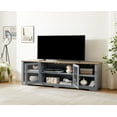 thumbnail image 5 of CKEASEAN Modern Entertainment Center with Fluted Glass Doors, 70'' Wooden TV Stand for TVs Up to 80'', Adjustable Shelves, Large Home Media Console Table for Living Room, 5 of 8