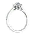thumbnail image 2 of 1/2 Carat Round Diamond Engagement Ring in 10K White Gold (Ring Size 10.25), 2 of 5
