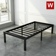 Twin Steel Bed Frame Metal Platform Beds with Heavy Duty Steel 14" Storage