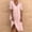 A01758-Pink, variant on CALAFEBILA Womens Sundresses for Beach Vacation Short Sleeve V-neck Solid Color Knee Length Sun Dress Flowy Long Boho Dresses