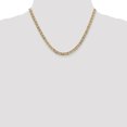 thumbnail image 2 of 14k Yellow Gold 18 Inch 4.5mm Concave Anchor Chain Necklace Pendant Charm, 2 of 9