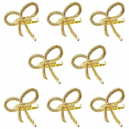 

CANKER Napkin Rings-8 Napkin Rings for Dinner Parties Wedding Receptions Home Party Tableware Decoration