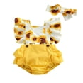 thumbnail image 1 of Ensemble de 2 Pcs pour Bébés Filles, Combinaison/Justaucorps Mermaid avec Bandeau, 1 of 7