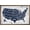 Bronze Framed Version, variant on Geography - USA Map Navy Blueprint 26 Wall Poster, 14.725" x 22.375"