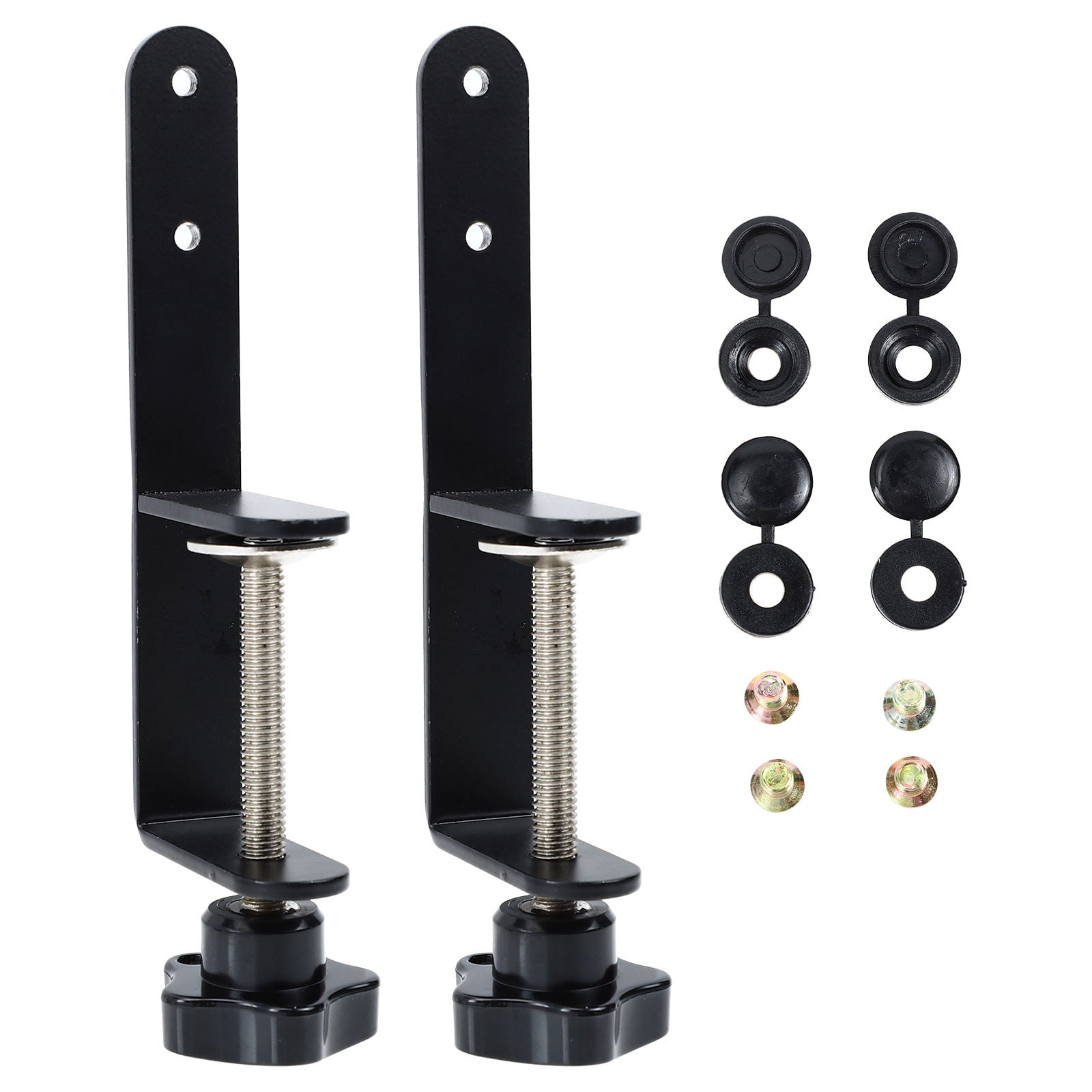 Pyramidti Perfboard Mounting Clips Pegboard Tool Holder Steel Pegboard Installing Tool Shelf Clothing Black 17x5.2cm