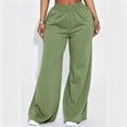 thumbnail image 2 of Stralyhd Womens Sweatpants Baggy Wide Leg High Waist Fall Sweat Pants Casual Fashion Pants with Pockets Light Green XL, 2 of 5