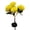 - [Jaune] / Lumières florales d'extérieur, variante sur Lampe de Jardin Solaire en Forme d'Oeillet - Fleur Artificielle Led D'Extérieur, Éclairage Décoratif au Sol pour Terrasse et Allée, Violet, JKODE