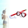 thumbnail image 4 of harayaa PVC Kids Snorkel Set Diving Goggles and Snorkel for Diving Snorkeling Swim Ages 3-7 Kids 13.78inch Red, 4 of 7