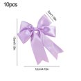 thumbnail image 3 of sruoe Christmas Bows, Christmas Tree Decorations, Christmas Tree Bows and Ribbons, Indoor Outdoor Tree Decoration, Hanging Christmas Bows for Wreaths, Tree Gift Present Decoration, Purple, 3 of 6
