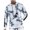 White, variant on Mens Sweatshirts Hoodies Casual Color Block Tie-Dye Pullover Hooded Sweatshirt With Pocket