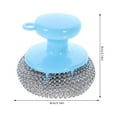 thumbnail image 2 of 5 Sets Stainless Steel Cleaning Balls with Handle for Kitchen Use Plastic and Rust-Free, 2 of 8