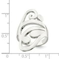 thumbnail image 2 of Solid 925 Sterling Silver Scroll Ring (4mm) - Size 7, 2 of 2