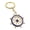 Blue, variant on Long Lasting Shine Marine Keychain Featuring Anchors Detail Crafted From Zinc Alloy In Ocean Blue White Hues