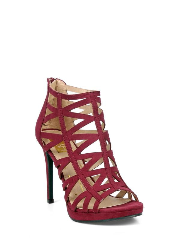 ESDRA POINTED TOE NUDE LEATHER SINGLE SOLE HIGH HEEL CUTOUT STRAPPY ANKLE BOOTIE ESDRA POINTED TOE NUDE LEATHER SINGLE SOLE HIGH HEEL CUTOUT STRAPPY ANKLE BOOTIE
