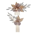 thumbnail image 1 of Conjunto de peines jinwen pasador de pelo Floral para mujer Accesorio de cabello Peine, 1 of 8