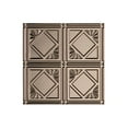 thumbnail image 2 of Fasade Easy Installation Traditional 4 Brushed Nickel Glue Up Ceiling Tile/ Ceiling Panel (12" X 12" Sample), 2 of 3