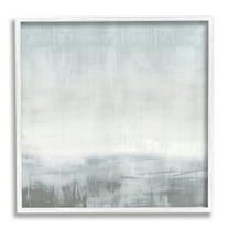 Stupell Industries Gray Contemporary Scenery Abstract Painting White Framed Art Print Wall Art, 12 x 12