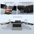 thumbnail image 5 of Laptop Screen Extender Monitor - 14" FHD 1080P IPS Triple Portable Monitor for Laptop Build-in Stand HDMI/USB-A/Type-C Plug and Play Compatible with Windows/Mac/Android/Switch/PS5, 5 of 6