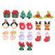 thumbnail image 1 of 20pcs Accesorios para el cabello de Navidad Adornos artesanales Encantos de plateado Embellecimiento, 1 of 5