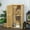 Natural Wood, variant on Outsunny 5' x 3' Wooden Garden Storage Shed with Asphalt Roof, Natural
