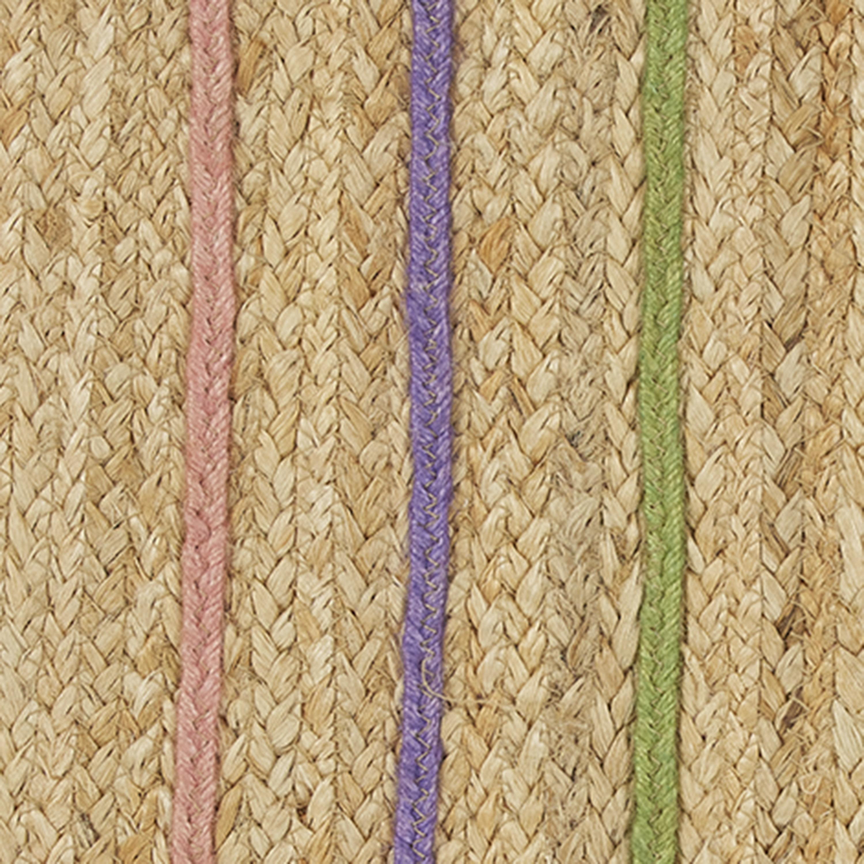 Easter Jute Braid Table Runner - 14" x 72" - 100% Jute, Natural & Multi-color