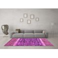 thumbnail image 3 of Ahgly Company Indoor Square Abstract Pink Modern Area Rugs, 4' Square, 3 of 4