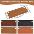 thumbnail image 2 of 4 Colors Felt Purse Organizer Insert Handbag Divider Insert Inner Pocket Purse Rectangle Mini Envelope Crossbody Conversion Kit with Eyelets Bag In Bag Pouch Insert for Wallet 6.7x2.7 Inch, 2 of 9