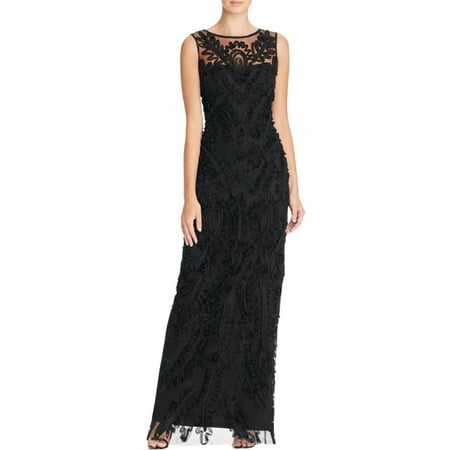 JS Boutique - JS Boutique Womens Lace Overlay Sheath Evening Dress ...