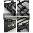 thumbnail image 6 of Roof Rack Cargo Basket, 200Lbs Heavy Duty Roof Rack Cargo Carrier Basket,Universal Car Top Luggage Holder Basket for SUV Truck Car Vehicle, 6 of 7