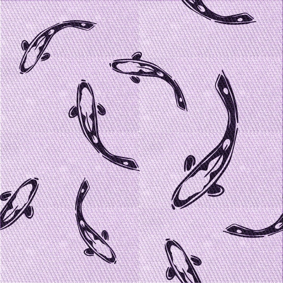 Ahgly Company Indoor Square Patterned Rich Lilac Purple Area Rugs, 4' Square