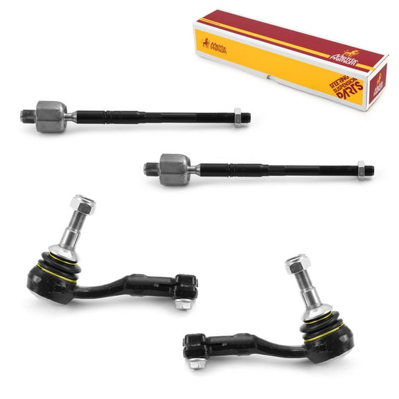 Metrix Premium Chassis Parts - 4 PC Inner & Outer Tie Rod End Kit Fits 06-11 BMW 323i, 07-11 328i, 07-11 335i, 08-13 125i (Mexico), 08-13 128i, 12-15 X1 RWD, EV800564 ES800662 ES800663