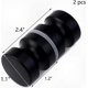 thumbnail image 2 of 2pcs Black Bathroom Pull Handles, Suitable for Shower Glass Door Knobs, Back to Back Knobs for Shower Doors, 2 of 5