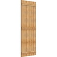 thumbnail image 2 of 32 1/4"W X 82"H Timbercraft Six 5 3/8" Boards Joined Board-N-Batten Shutters, Rough Sawn Western Red Cedar (Per Pair), 2 of 13