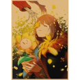 thumbnail image 1 of Poster Undertale Flowey and Frisk, diseño retro de pared, 29,7 x 42 cm, 1 of 1