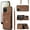 Brown, variant on MYKOMI Phone Case for Samsung Galaxy A12/M12 Wallet Cover with HD Screen Protector Wrist Crossbody Strap Shoulder Lanyard Credit Card Holder Stand Leather Cell A 12 5G A-12 S12 12A 4G
