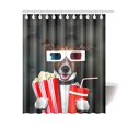 thumbnail image 1 of Cortina de Ducha ABPHQTO Lindo Perro Impermeable 150x180 cm, 1 of 2