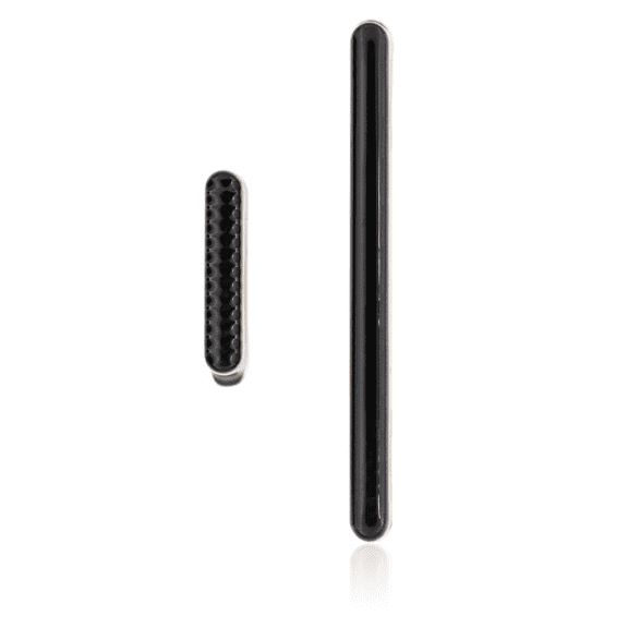 Replacement Hard Buttons (Power / Volume) Compatible For Motorola Moto G7 Power (XT1955 / 2019) (Ceramic Black)