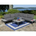 thumbnail image 7 of Tortuga Outdoor Lakeview 4Pc Aluminum Sectional (Charcoal cushions), 7 of 7