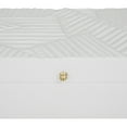 thumbnail image 4 of DecMode Intricate Carved White Wood Decorative Box with Hinged Lid, 3 Count, 4 of 7