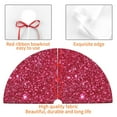 thumbnail image 4 of Lsque Red Glitter Print Christmas Tree Skirt, Tree Skirt with Ties or Velcro, Perfect for Holiday Decorations, Halloween, and New Year-36", 4 of 7