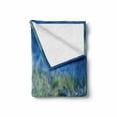 thumbnail image 2 of Fox Soft Flannel Fleece Throw Blanket, Serene Autumn Field in Cold Morning Animal Nature Scenery Grass Perspicacious, Cozy Plush for Indoor and Outdoor Use, 60" x 80", Blue White Orange, by Ambesonne, 2 of 6