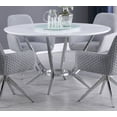 thumbnail image 2 of Abby Round 54-inch Lazy Susan Dining Table White High Gloss, 2 of 4