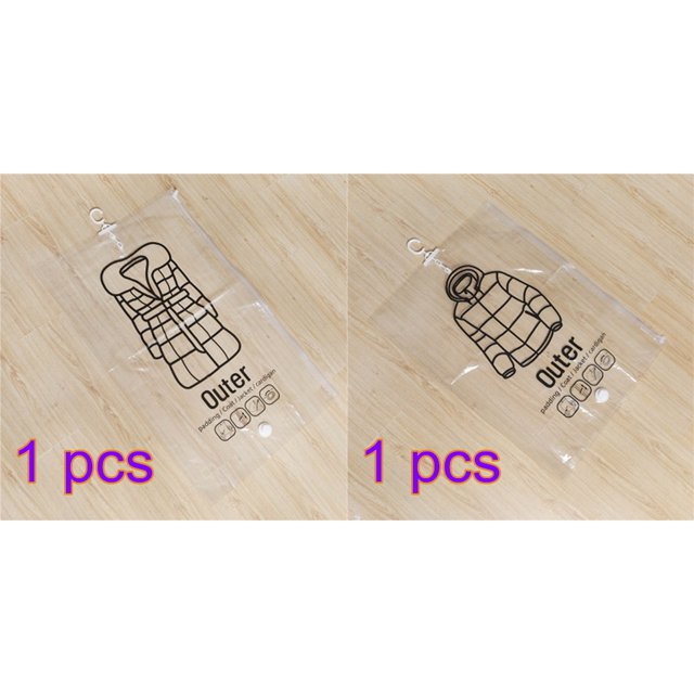 Side Pull Hanging Vacuum Compression Bag Hanging Clothes Storage Sorting Bag Clothing Dustproof Cover