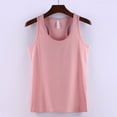 thumbnail image 5 of Blmnix Sports Womens Tank Tops Plain Pink Gym Fashion Workout Tank Tops Crew Neck Camisole Tops, 5 of 7