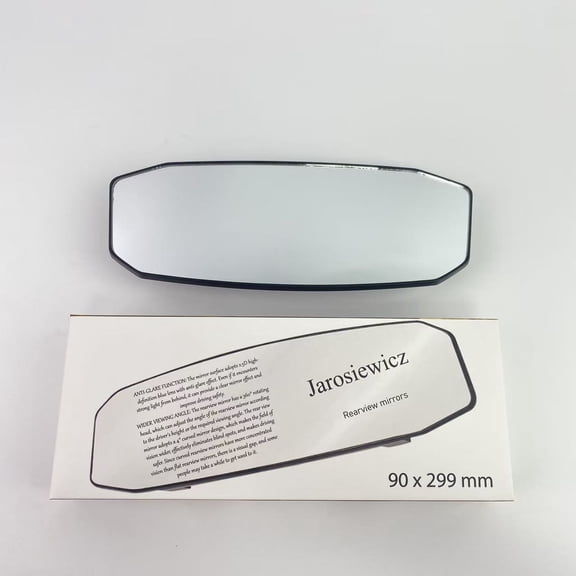 Jarosiewicz Rearview mirrors,12 Inch Panoramic Rearview Mirror, Interior Clip-on Wide Angle Convex Universal Rear View Mirror to Reduce Blind Spot Effectively for More Car SUV Trucks