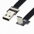 thumbnail image 6 of Xiwai Up Down Angled USB 2.0 Type-A Male to USB-C Type-C Male Data Flat Slim FPC Cable for FPV and Disk and Phone, 6 of 7